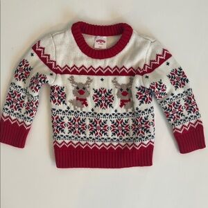 EUC 2T Holiday Sweater Rudolph